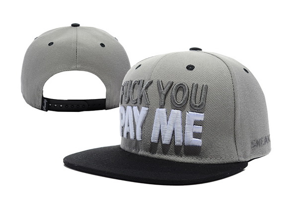 Sneaktip FUCK YOU PAY ME Snapback Hat #02
